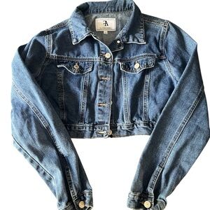 Flying Angel Light Blue Denim Jacket size Medium EUC 16JT